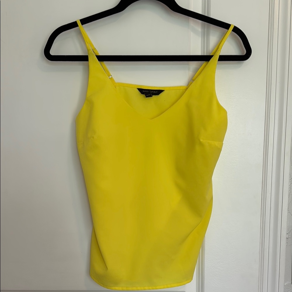 Banana Republic Yellow Fitted Sleeveless Camisole